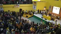 Pasangan Calon Gubernur dan Wakil Gubernur Sulawesi Selatan Nurdin Halid-Aziz Qahhar Mudzakkar berkampanye di Kabupaten Bone. (Merdeka.com)