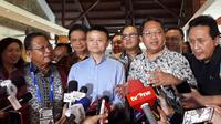 Pendiri ALibaba Group Jack Ma bertemu dengan para menteri dan pengusaha asal Indonesia untuk menindaklanjuti rencana kerjasama penignkatan kapasitas Sumber Daya Manusia (SDM). (Ilyas/Liputan6.com)