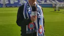 Evan Dimas Darmono saat diwawancarai televisi La Liga di markas RCD Espanyol, Estadio Cornella-El Prat. (Bola.com/La Liga)