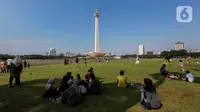 Monumen Nasional (Monas) merupakan monumen peringatan setinggi 132 meter (433 kaki). (Liputan6.com/Angga Yuniar)