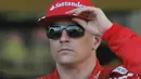 Pebalap Ferrari, Kimi Raikkonen bertengger pada posisi kelima klasemen sementara F1 dengan jumlah total 73 poin. Pada balapan F1 di Baku Kimi gagal meraih poin, Ia hanya finish pada urutan ke-14. (AP/Efrem Lukatsky)