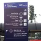 Transjakarta memasang penunjuk arah atau wayfinding di kawasan Tanah Abang, Jakarta. (foto: humas Transjakarta).