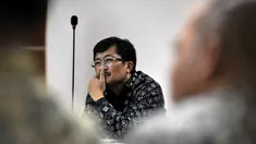Rudi Rubiandini kembali menjalani sidang di Pengadilan Tipikor, Selasa (18/03/14) (Liputan6.com/Johan Tallo)