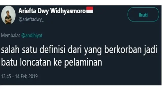 pria ingin romantis (Sumber: Twitter/nindilR)