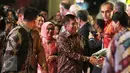 Wakil Presiden RI, Jusuf Kalla saat tiba di Mall Ancol Beach City, Jakarta, Sabtu (8/10). Jusuf Kalla resmi membuka gelaran pesta olahraga tradisional dan rekreasi masyarakat bertaraf internasional TAFISA Games 2016 ke-6. (Liputan6.com/Herman Zakharia)
