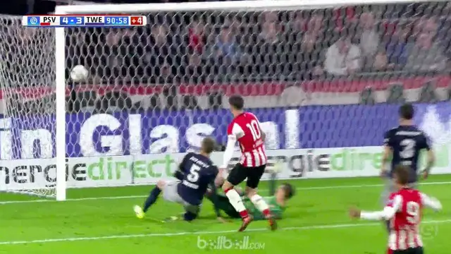 Berita video highlights Eredivisie 2017-2018 antara PSV melawan Twente dengan skor 4-3. This video presented by BallBall.