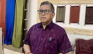 Sekretaris Jenderal DPP PDI Perjuangan (PDIP) Hasto Kristiyanto saat berada di Bali. (Foto: Liputan6.com/Putu Merta Surya).