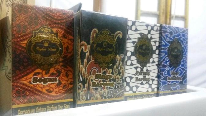 Parfumbatik menjadi inovasi produk batik yang menerapkan motif batik sebagai varian aroma. (Liputan6.com/ Switzy Sabandar)