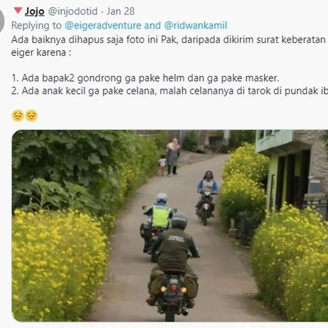 Buntut Surat Keberatan Eiger, Unggahan Ridwan Kamil Disinggung Warganet