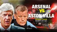  Arsenal vs Asto villa (Liputan6.com/trie yas)