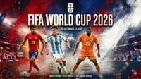 Lamine Yamal (Spanyol), Nico Paz (Argentina), Yan Diomande (Pantai Gading) di Piala Dunia 2026. (Bola.com/Generated Gemini AI)