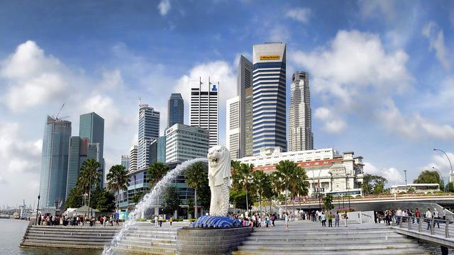 Merlion Park, Singapura.