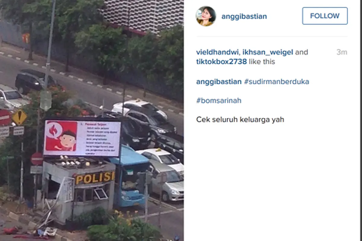 Foto-foto Mengerikan Bom Sarinah dari Warga