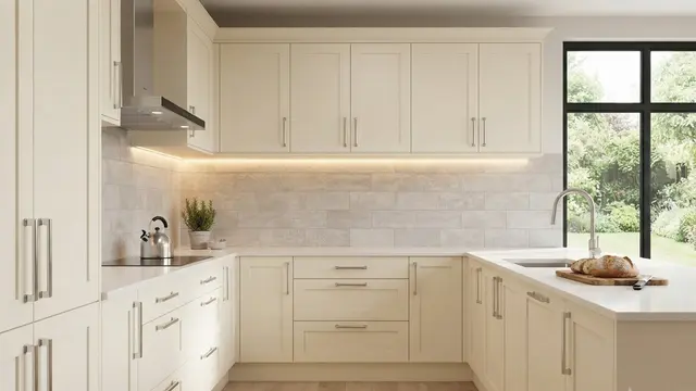 Kombinasi Warna Kitchen Set dan Backsplash yang Elegan
