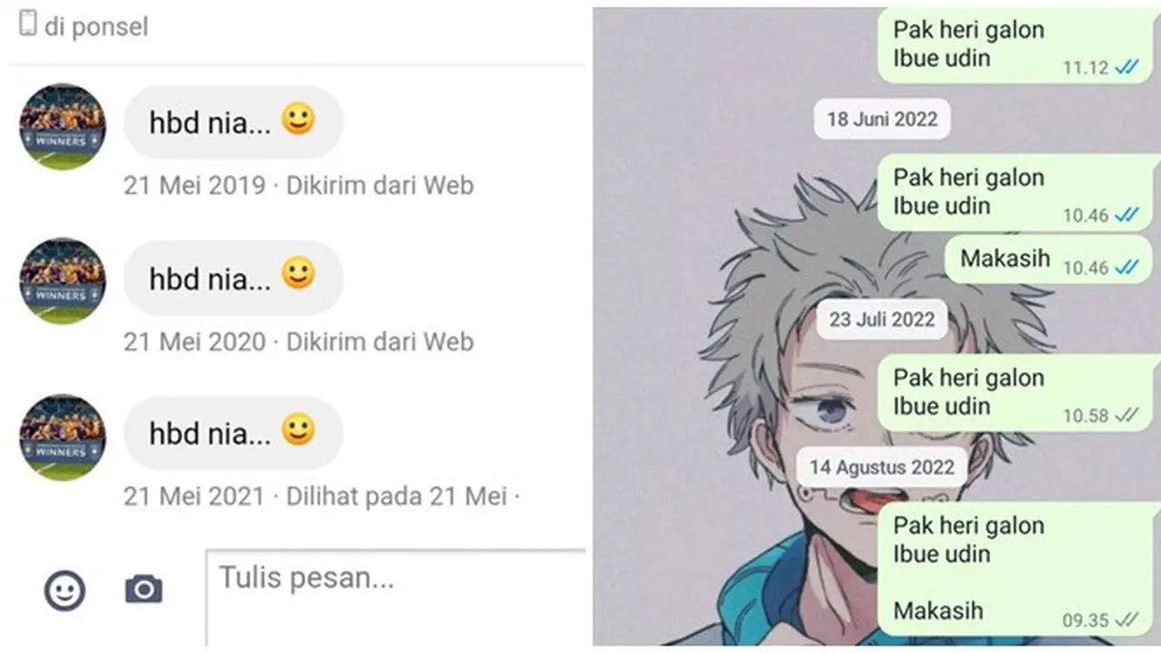 6 Chat Orang Kirim Pesan Sama Berulang Kali Tanpa Dibalas Ini Kocak
