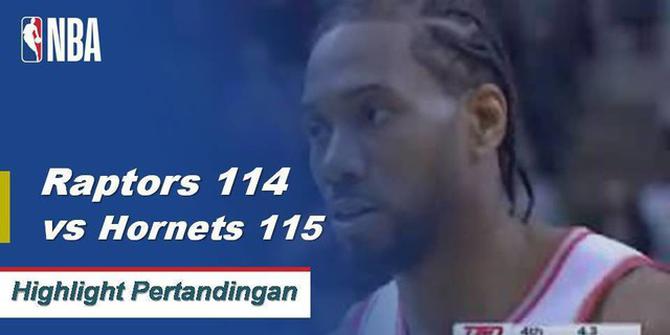 Cuplikan Pertandingan NBA : Hornets 115 vs Raptors 114