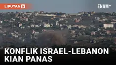 Gumpalan asap tebal terlihat di kota perbatasan selatan Lebanon, Al-Taibeh, Rabu, setelah Israel menanggapi serangan Hezbollah dengan tembakan artileri. Sistem pertahanan Iron Dome berhasil mencegat rudal di Mesgav Am, Israel utara. Serangan udara Is...