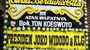 Ucapan belasungkawa tidak hanya datang dari para penggemarnya, tapi juga orang nomor satu Indonesia, Presiden Joko Widodo dan Keluarga. (Adrian Putra/Bintang.com)