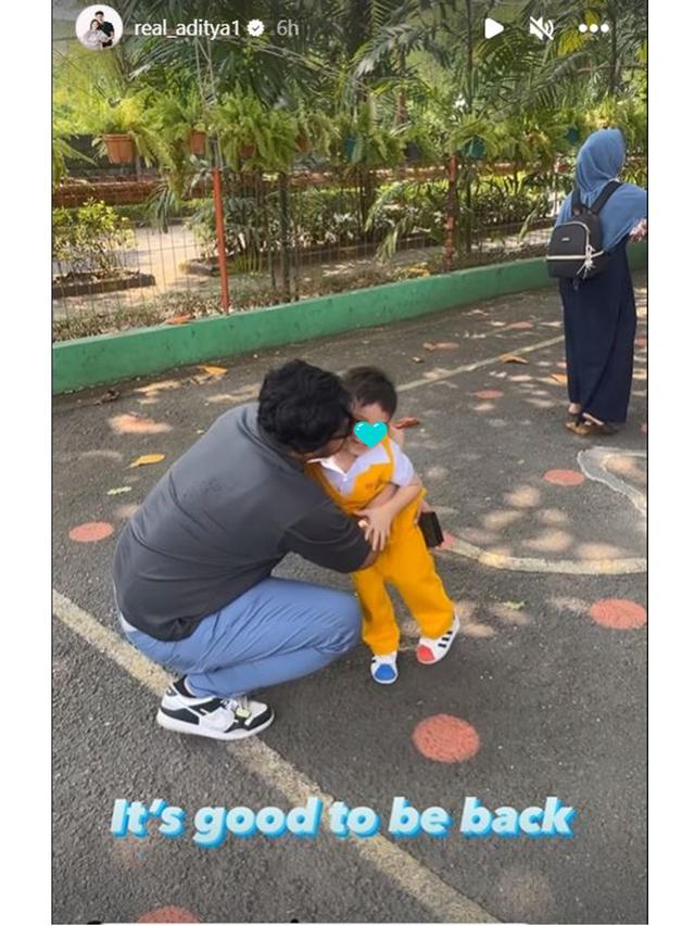 6 Potret Haru Ammar Zoni Jemput Putranya di Sekolah Usai Bebas dari Penjara