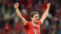 Gelandang Bayern Munchen, Marcel Sabitzer, dipinjamkan ke Manchester United pada bursa transfer Januari 2023. (AFP/Christof Stache)