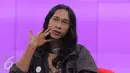 Aming Sugandhi saat menjadi bintang tamu di acara Dear Haters, Jakarta, Kamis (8/9). Niat Aming untuk memberi efek jera kepada netizen yang berkomentar negatif dicegah istrinya, Evelin. (Liputan6.com/Herman Zakharia)