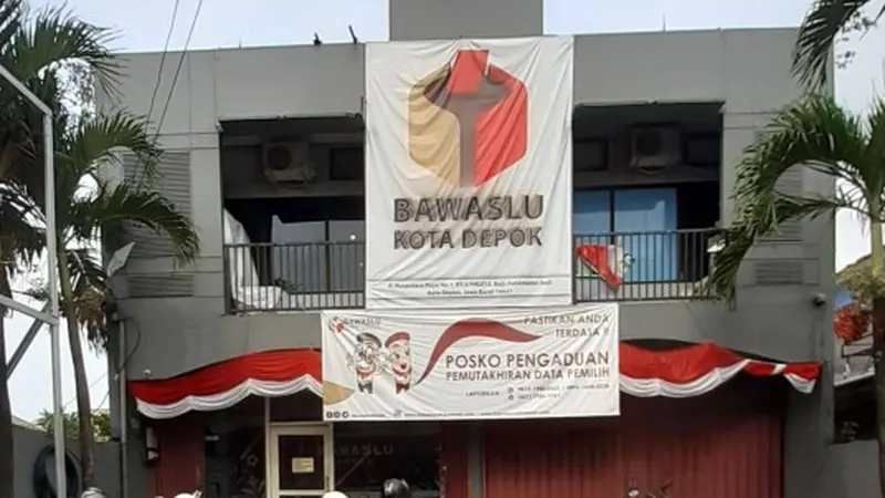 Kantor Bawaslu Kota Depok, Jalan Nusantara Raya, Kecamatan Beji, Kota Depok.