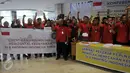 Serikat Pekerja PLN menggelar Konferensi Pers di Loby Kantor PLN Pusat, Jakarta, Kamis (11/2). Bila tuntutan mereka tidak dituruti maka mereka mengancam akan mogok kerja Nasional. (Liputan6.com/Johan Tallo)