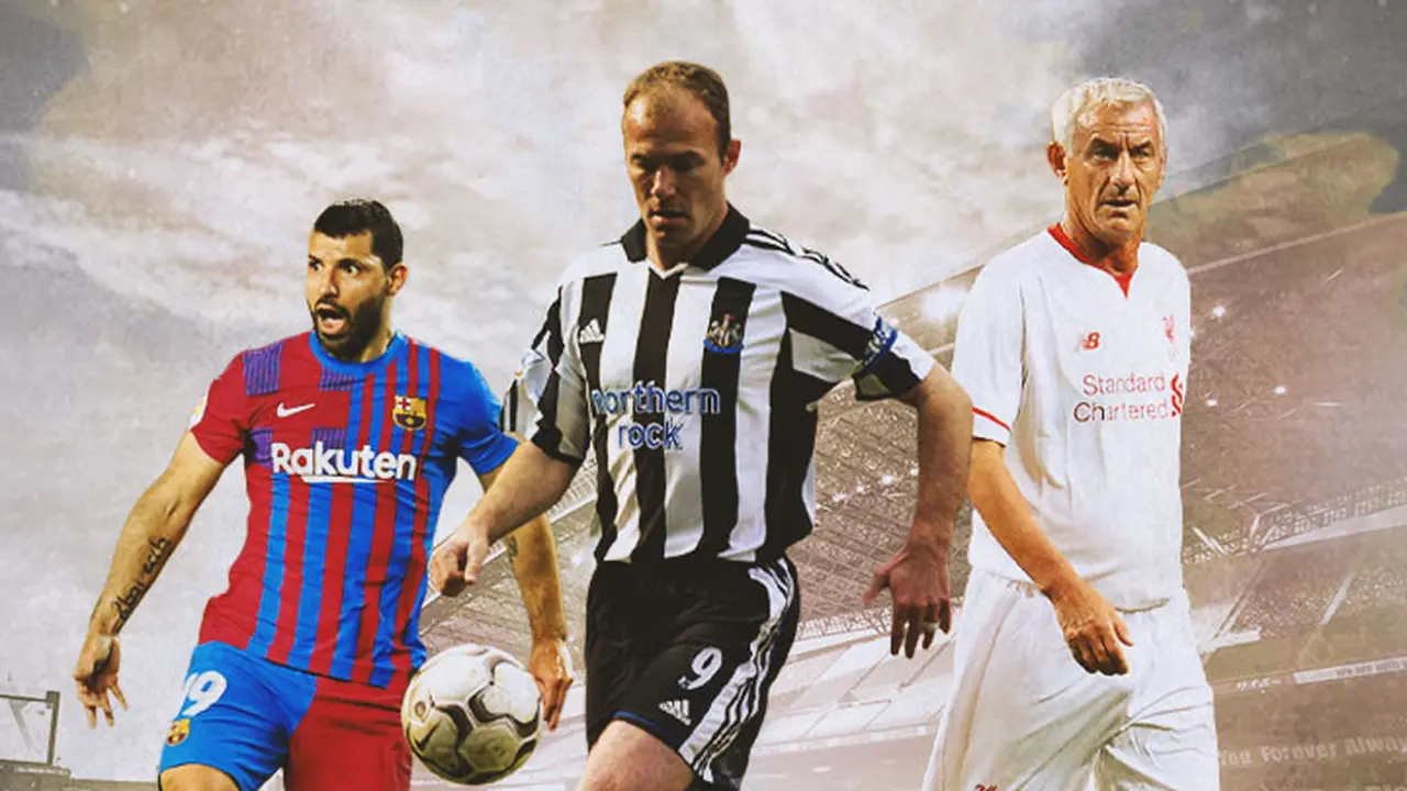 Ilustrasi - Sergio Aguero, Alan Shearer, Ian Rush