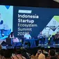 Menkop UKM Teten Masduki saat menjadi pembicara dalam acara Indonesia Startup Ecosystem Summit 2023 di Solo Technopark, Jumat (11/8).