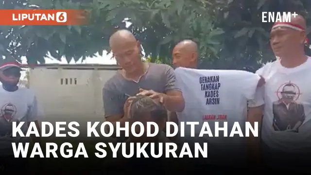 VIDEO: Kades Ditahan Bareskrim, Warga Kohod Lakukan Aksi Cukur Gundul
