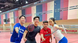 Jerome Polin menceritakan bahwa rencana main badminton mereka diawali dari ajakan Anya Geraldine. (Foto: Instagram/ jeromepolin)