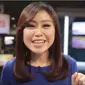 Presenter Beverly Gunawan kenakan tentang fungsi prompter dalam siaran berita. Source: Liputan6