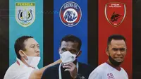 Piala Menpora -  Didik Ludianto, Kuncoro, Syamsuddin Batola (Bola.com/Adreanus Titus)