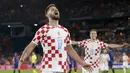 Kroasia kini tinggal menanti pemenang duel antara Spanyol vs Italia yang baru akan bertanding Jumat (16/6/2023) dini hari WIB. (AP Photo/Peter Dejong)