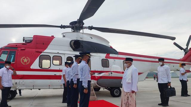 Wakil Presiden (Wapres) Ma'ruf Amin bertolak ke Cianjur