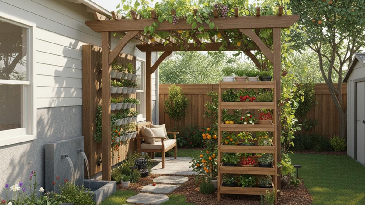 15 Ide Kebun Buah di Rumah dengan Sentuhan Kayu, Asri dan Fungsional