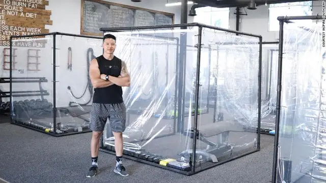 gym di California gunakan bilik