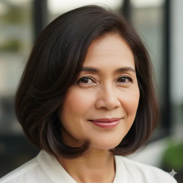 Bob Pendek Menyentuh Dagu