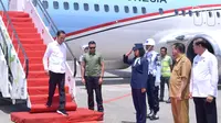 Presiden Jokowi melakukan kunjungan kerja ke sejumlah daerah di Pulau Kalimantan, Selasa (7/5/2019). (Rustam/Biro Pers Setpres)