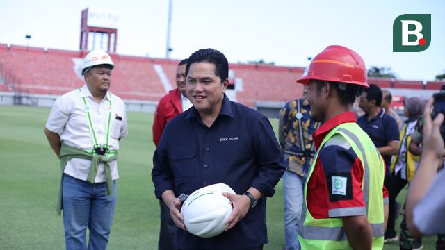 FOTO Erick Thohir Kunjungi Stadion I Wayan Dipta