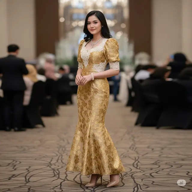 Baju Brokat Pesta Elegan 2025. Foto: Gemini
