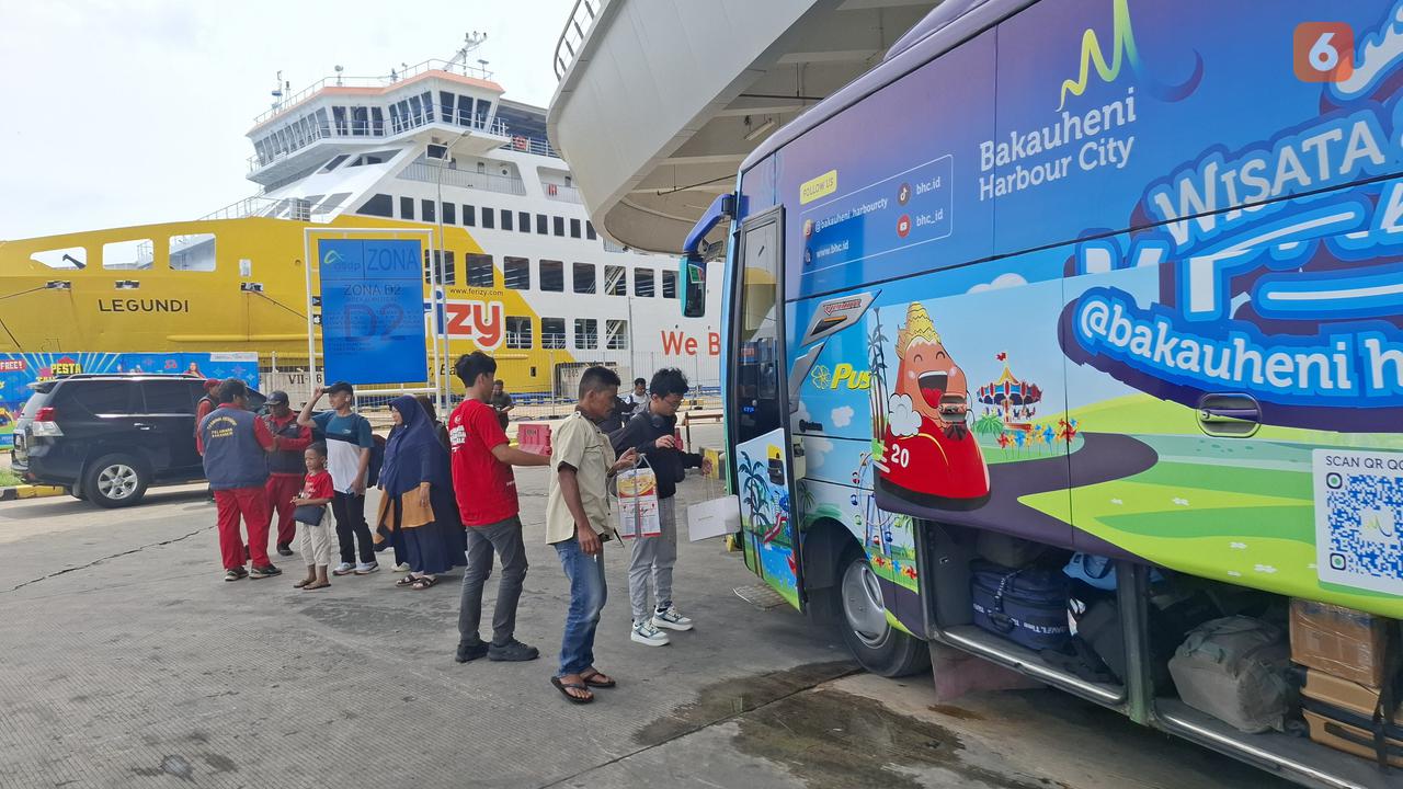 Dermaga Eksekutif Pelabuhan Bakauheni, Lampung Selatan. Foto : (Liputan6.com/Ardi).