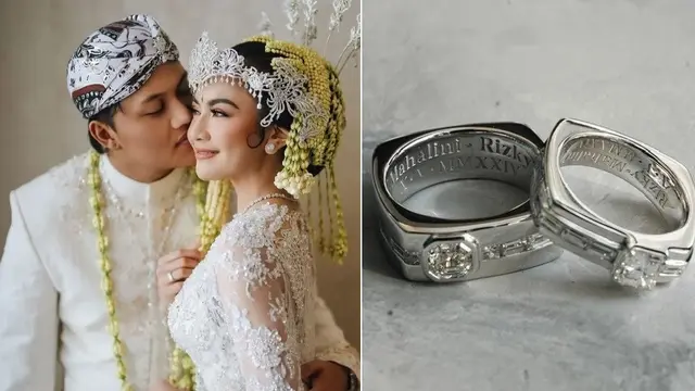 Cincin nikah Mahalini dan Rizky Febian (Instagram/mahaliniraharja)