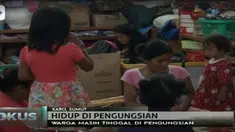 Warga mengaku selama di tinggal di pengungsian sangat kesulitan untuk menjalani hidup karena keterbatasan untuk memenuhi kebutuhan hidup.