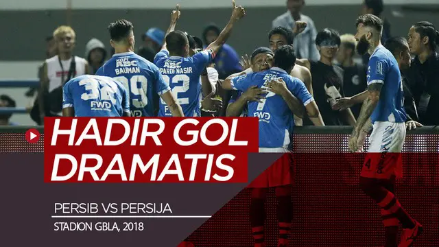 VIDEO: Gol-Gol Saat Persib dan Persija Bertemu Terakhir Kali