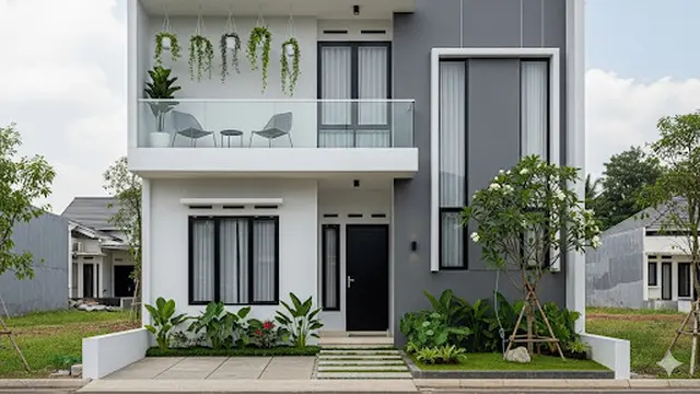 Rumah dengan Balkon
