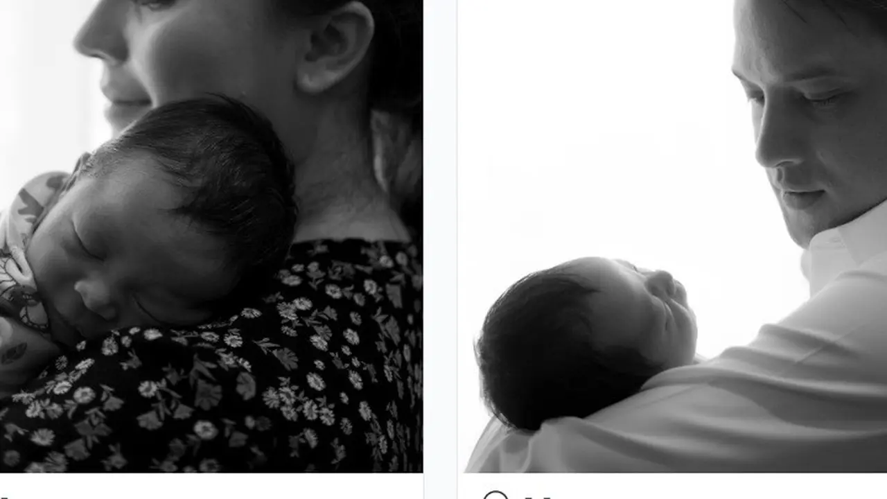 Zayden Kai Callisto dalam dekapan Lucky Perdana dan Lidi Brugman (Foto: Instagram @lidibrugman)