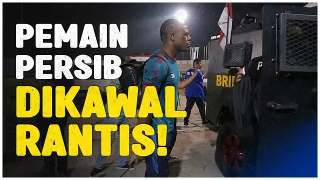 Berita Video, momen para pemain Persib Bandung dikawal rantis pada setelah laga kontra Dewa United pada Minggu (26/11/2023)