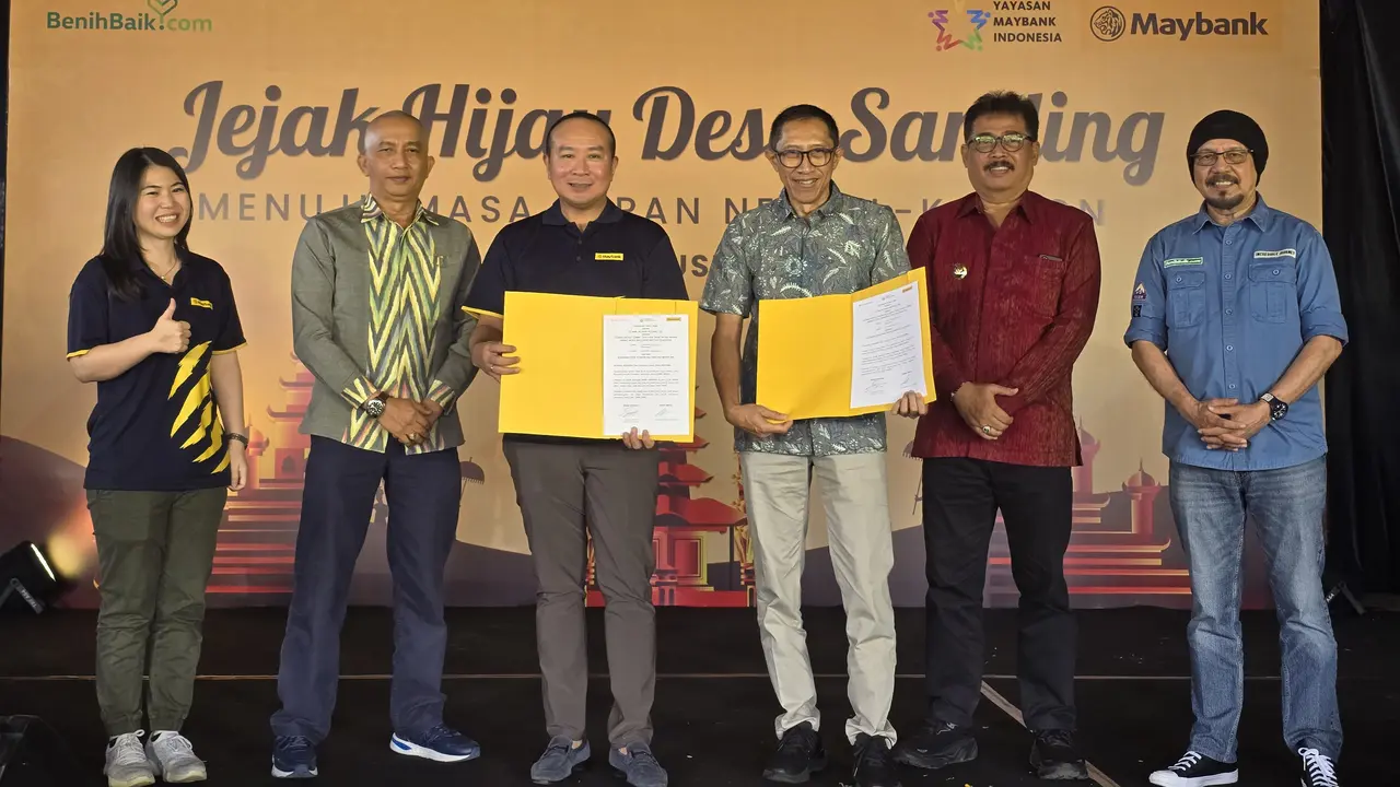Maybank Indonesia Luncukan "Jejak Hijau Desa Sanding: Menuju Masa Depan Netral-Karbon".
