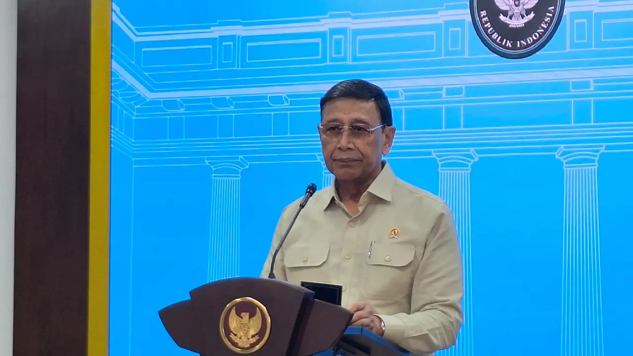 Penasihat Khusus Presiden Bidang Politik dan Keamanan, Wiranto usai menghadap Prabowo di Istana Kepresidenan Jakarta, Kamis (24/4/2025).